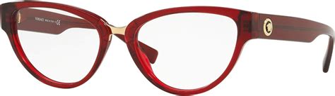 versace versace red 0ve3267 0ve3267 53 388|Versace VE3267 Prescription Eyeglasses .